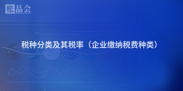 税种分类及其税率（企业缴纳税费种类）
