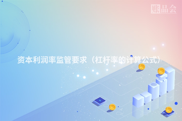 资本利润率监管要求（杠杆率的计算公式）