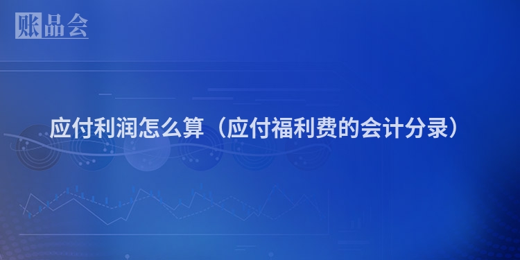 应付利润怎么算（应付福利费的会计分录）