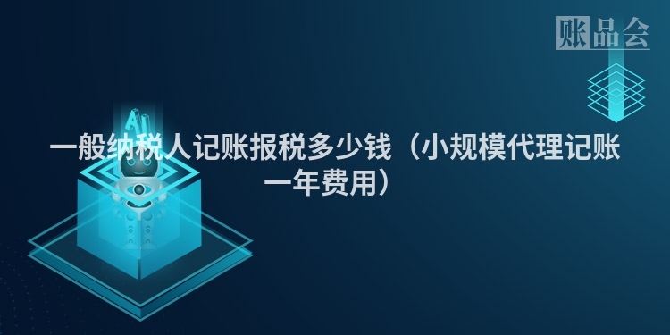 一般纳税人记账报税多少钱（小规模代理记账一年费用）