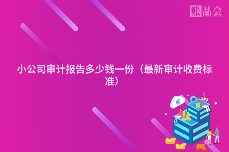 小公司审计报告多少钱一份（最新审计收费标准）