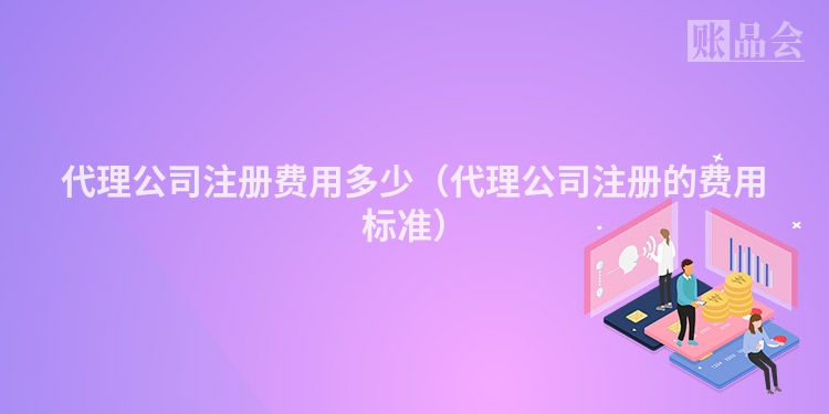 代理公司注册费用多少（代理公司注册的费用标准）