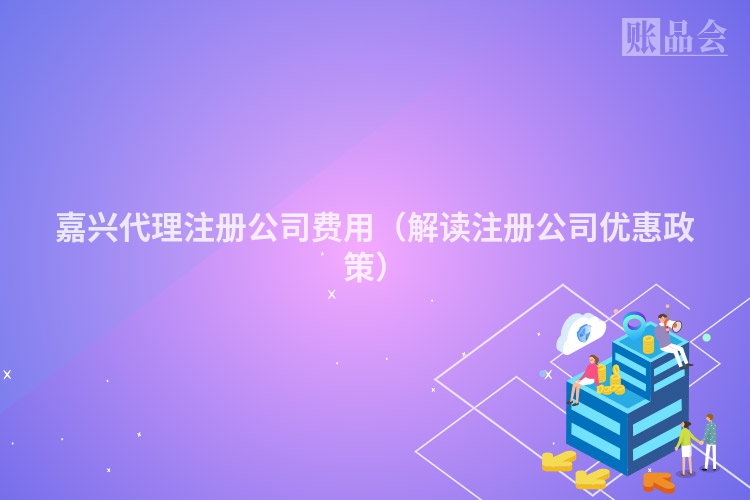 嘉兴代理注册公司费用（解读注册公司优惠政策）