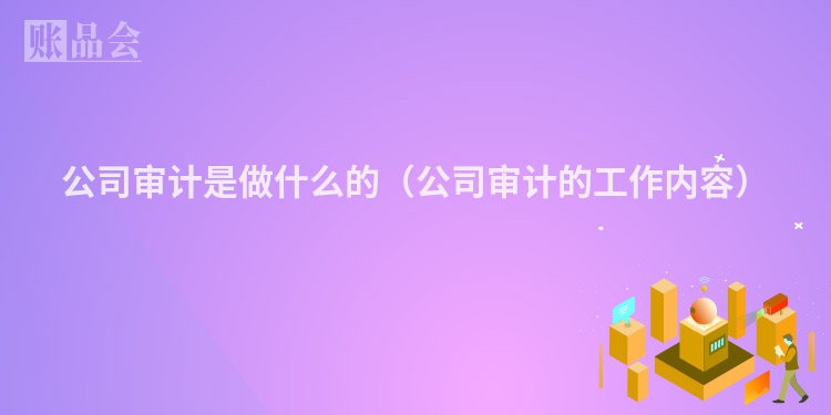 公司审计是做什么的（公司审计的工作内容）