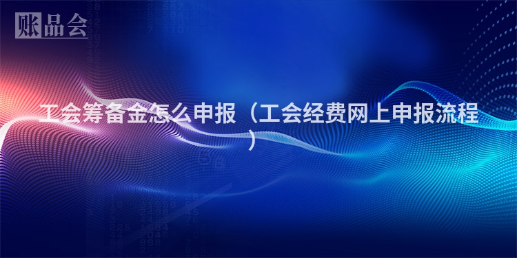 工会筹备金怎么申报（工会经费网上申报流程）